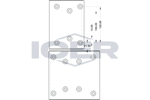 Set garnituri de frictiune, frana tambur 21 9844 00 ICER